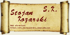 Stojan Kozarski vizit kartica